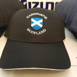Carnoustie Scotland Golf Cap Black