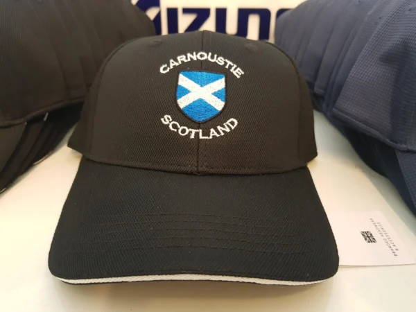 Carnoustie Scotland Golf Cap Black
