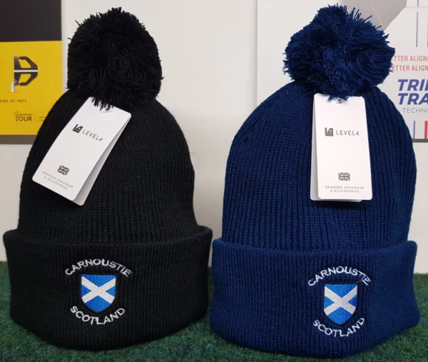 Carnoustie Scotland Bobble Hats